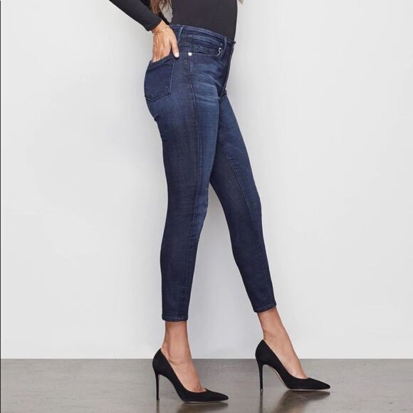 NWOT Good American Ultimate Waist Shaper Good Waist Crop High Rise Skinny Jeans - Picture 5 of 13